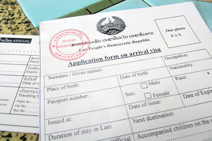 Laos visa on arrival application form